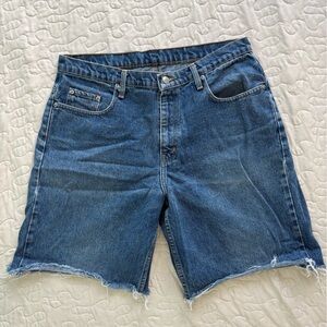 Blue Denim Men’s POLO cut off Shorts